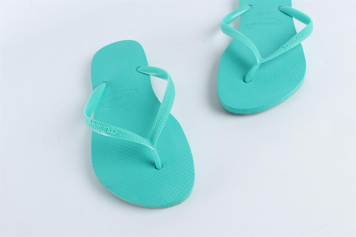 HAVAIANAS GREEN FLIP FLOPS EU 35-36 UK 1-2 US 3-5