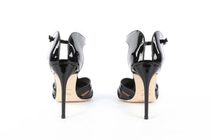 MALONE SOULIERS BLACK PATENT LEATHER PUMPS EU 39 UK 6 US 9