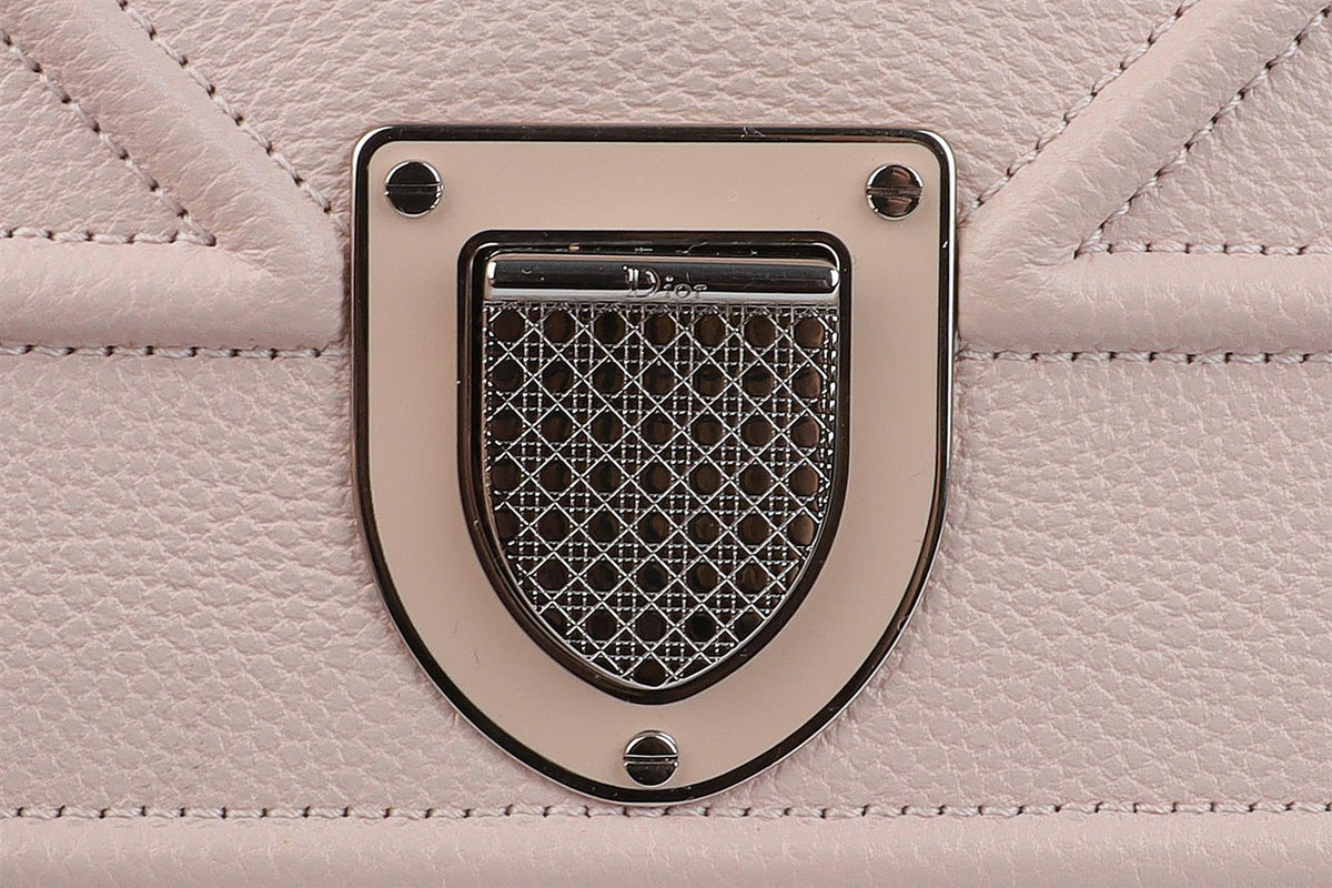 CHRISTIAN DIOR PINK DIORAMA MEDIUM LEATHER SHOULDER BAG