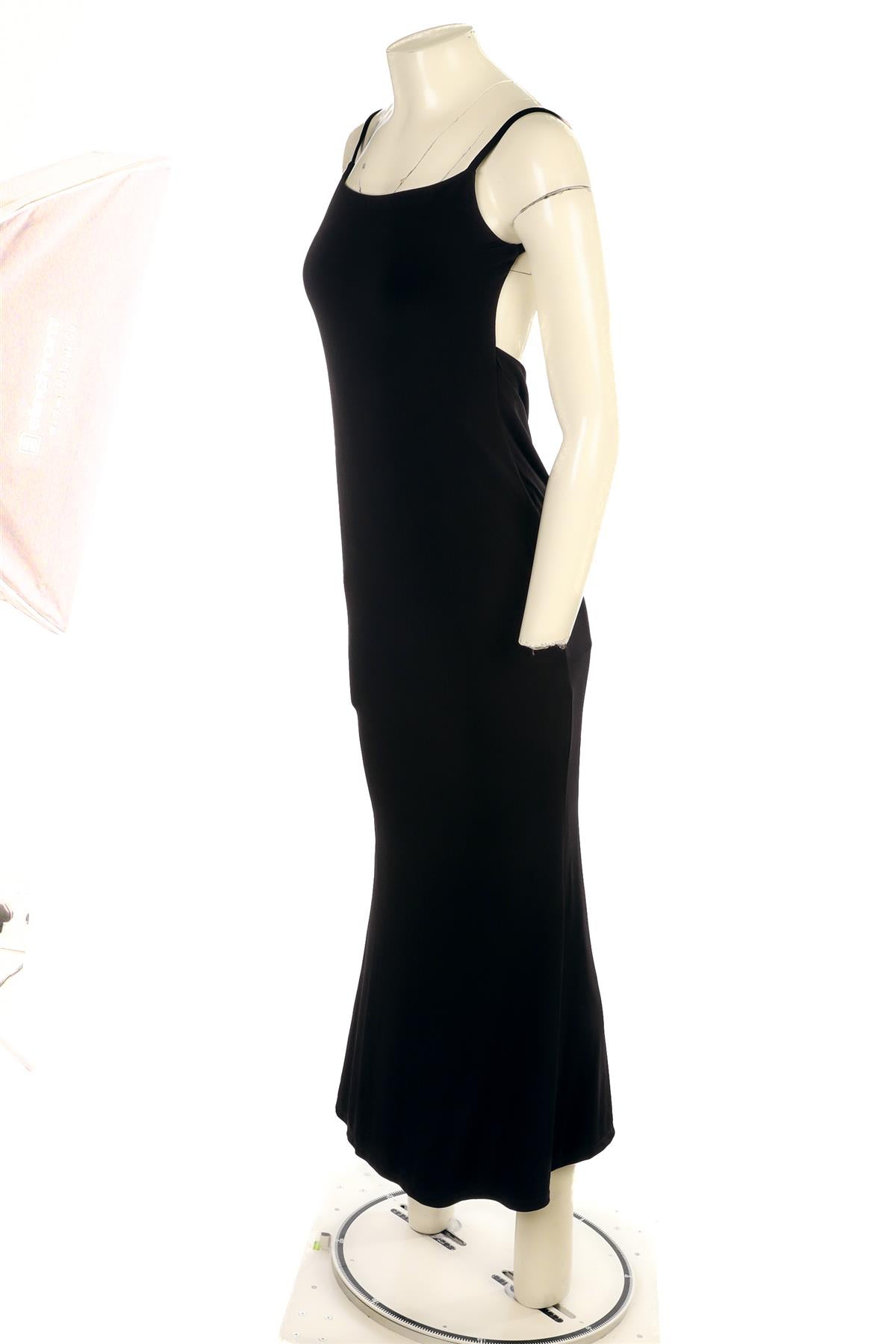 REFORMATION BLACK JERSEY MAXI DRESS SMALL