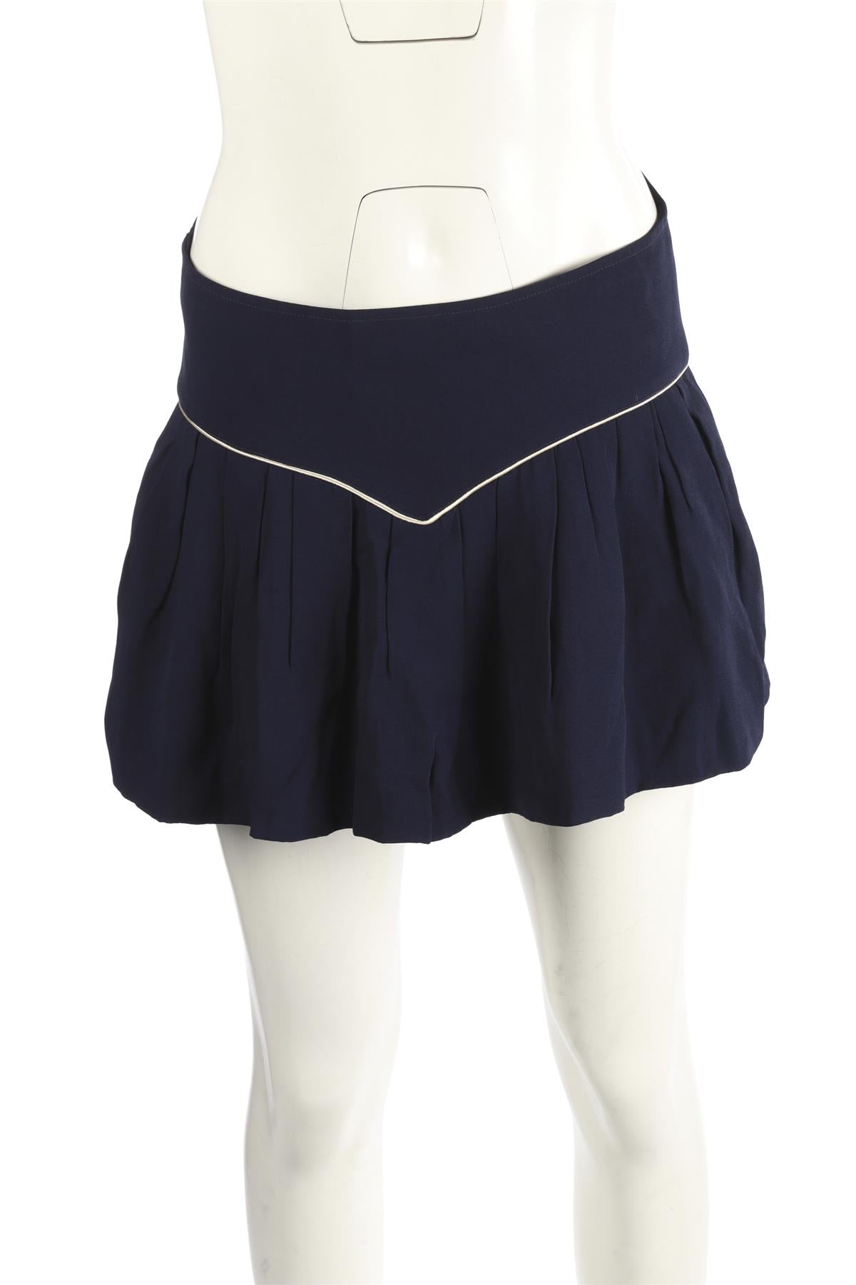ISABEL MARANT NAVY CREPE MINI SKIRT FR 38 UK 10