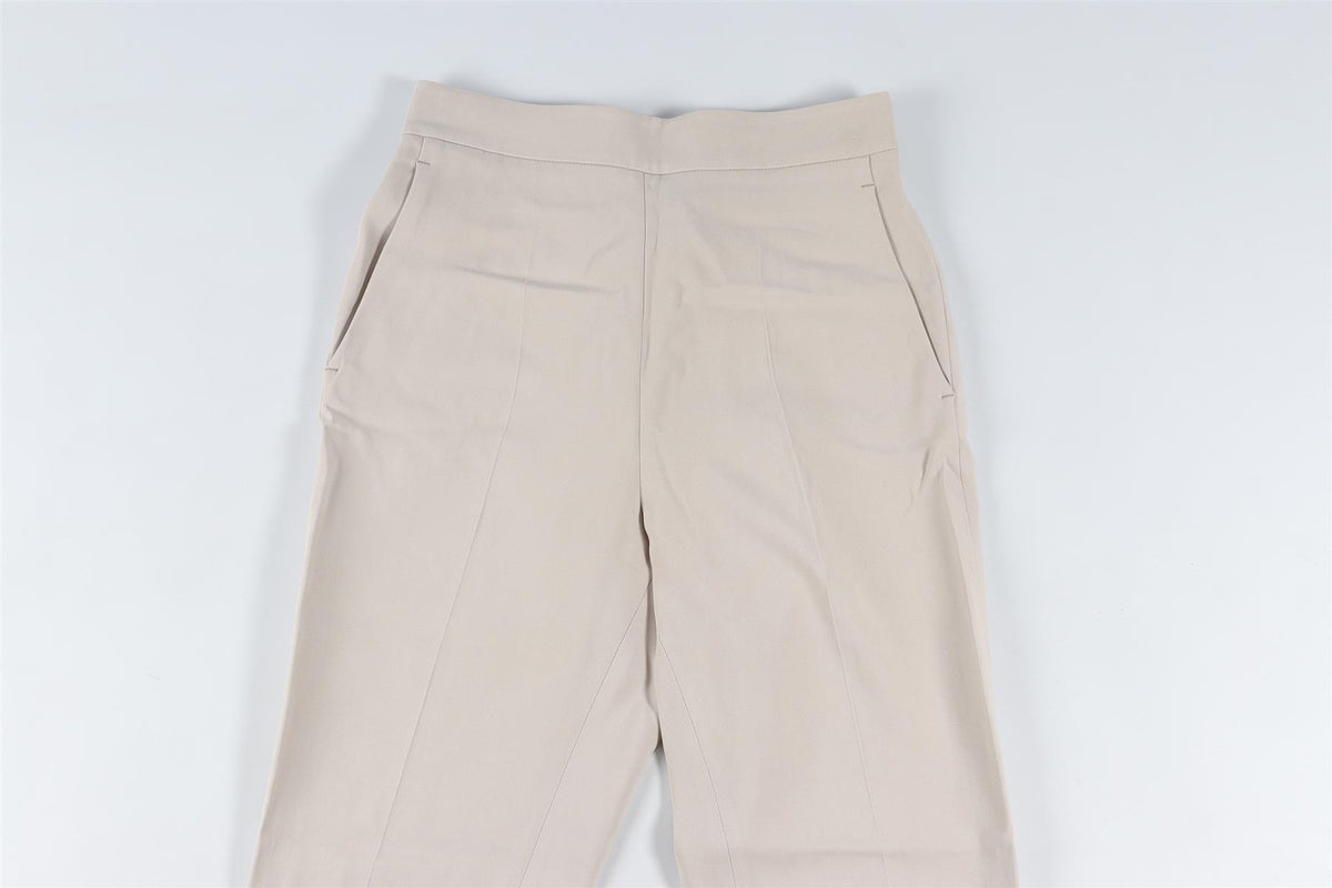 STELLA MCCARTNEY GREY CREPE TAPERED PANTS IT 36 UK 4