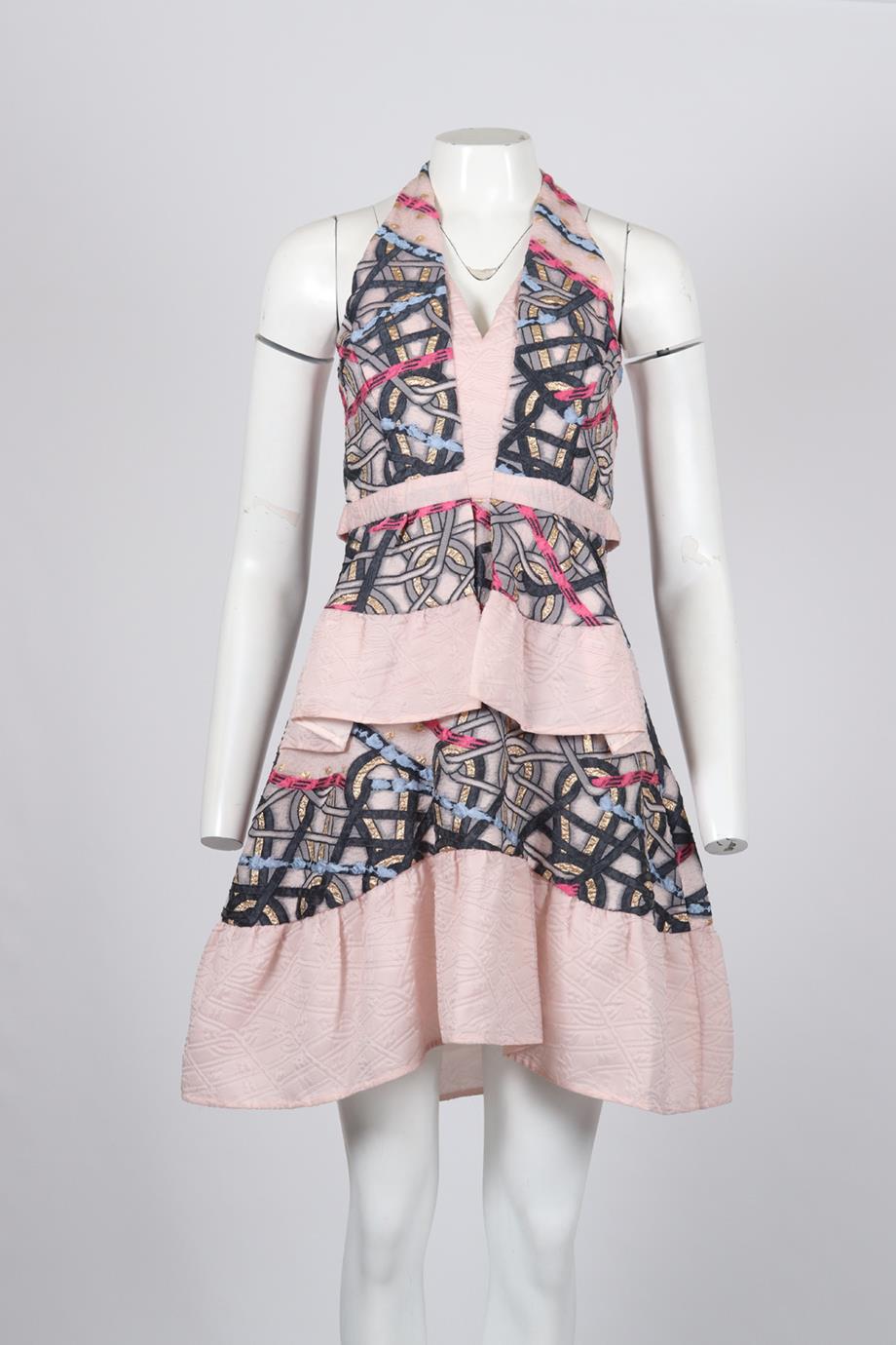 PETER PILOTTO SILK BLEND MINI DRESS UK 6