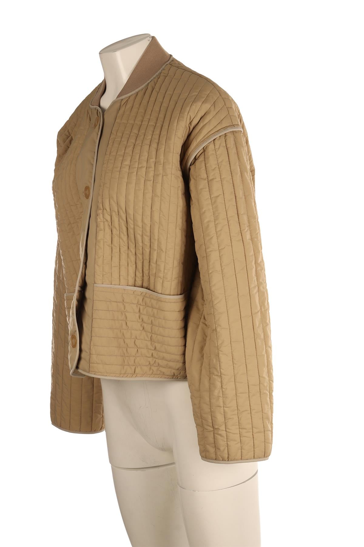 RAG & BONE BEIGE PADDED SHELL JACKET LARGE