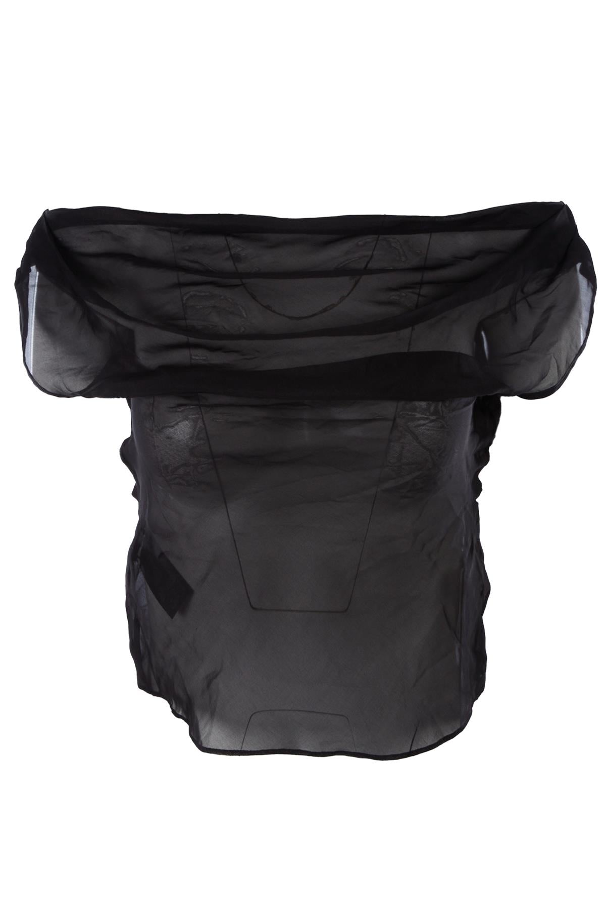 Black Silk Top