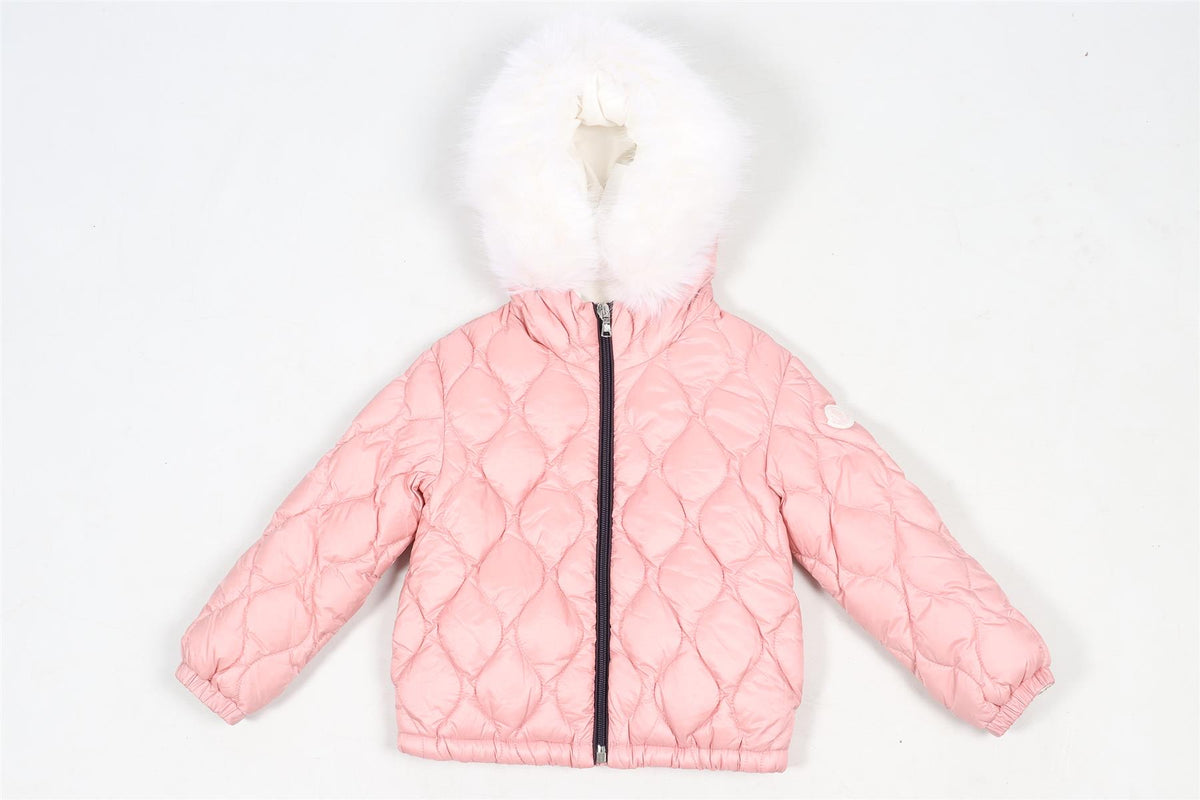 MONCLER PINK KIDS GIRLS PADDED JACKET 2 YEARS