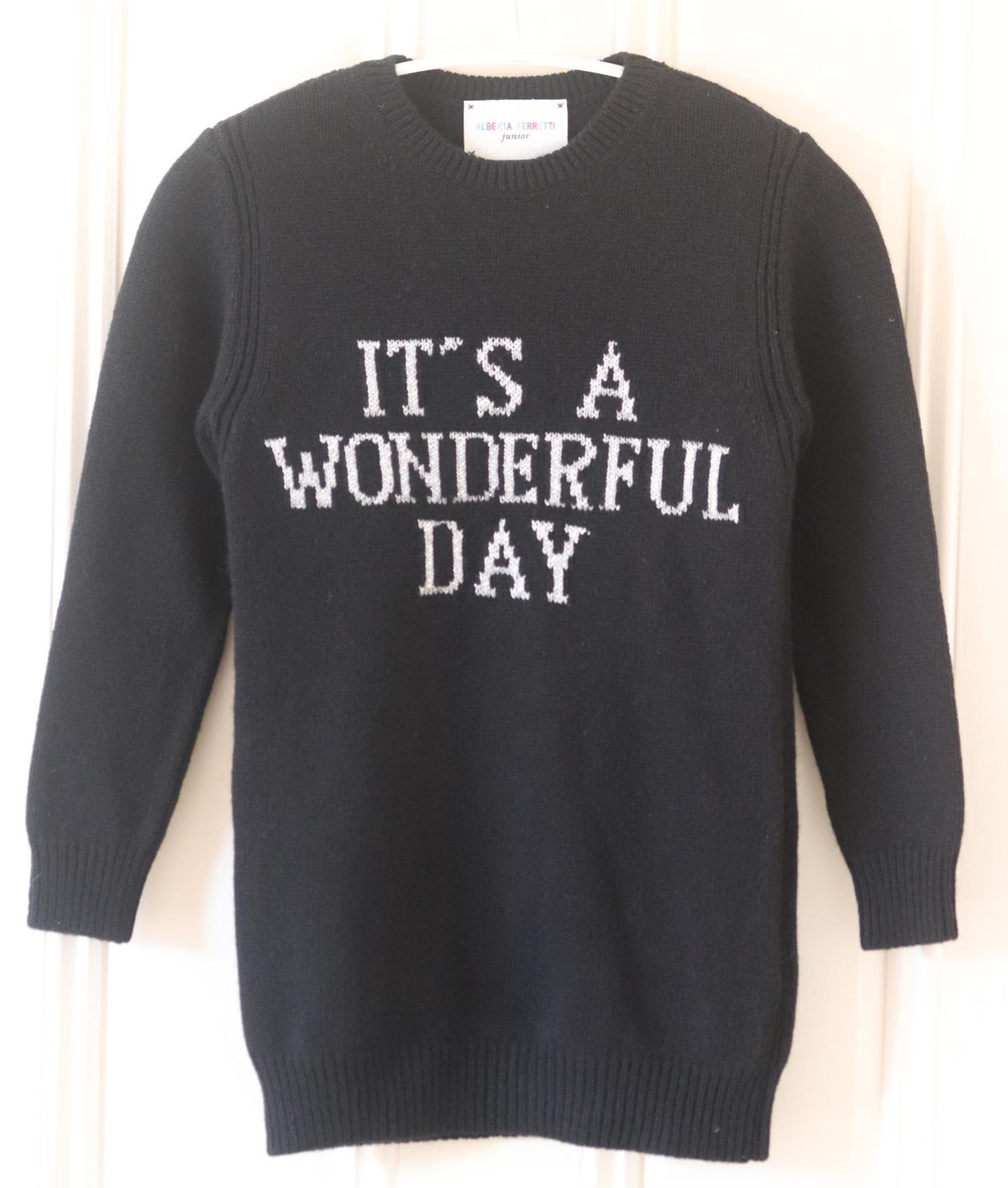 ALBERTA FERRETTI KIDS GIRLS WOOL SWEATER DRESS 6 YEARS