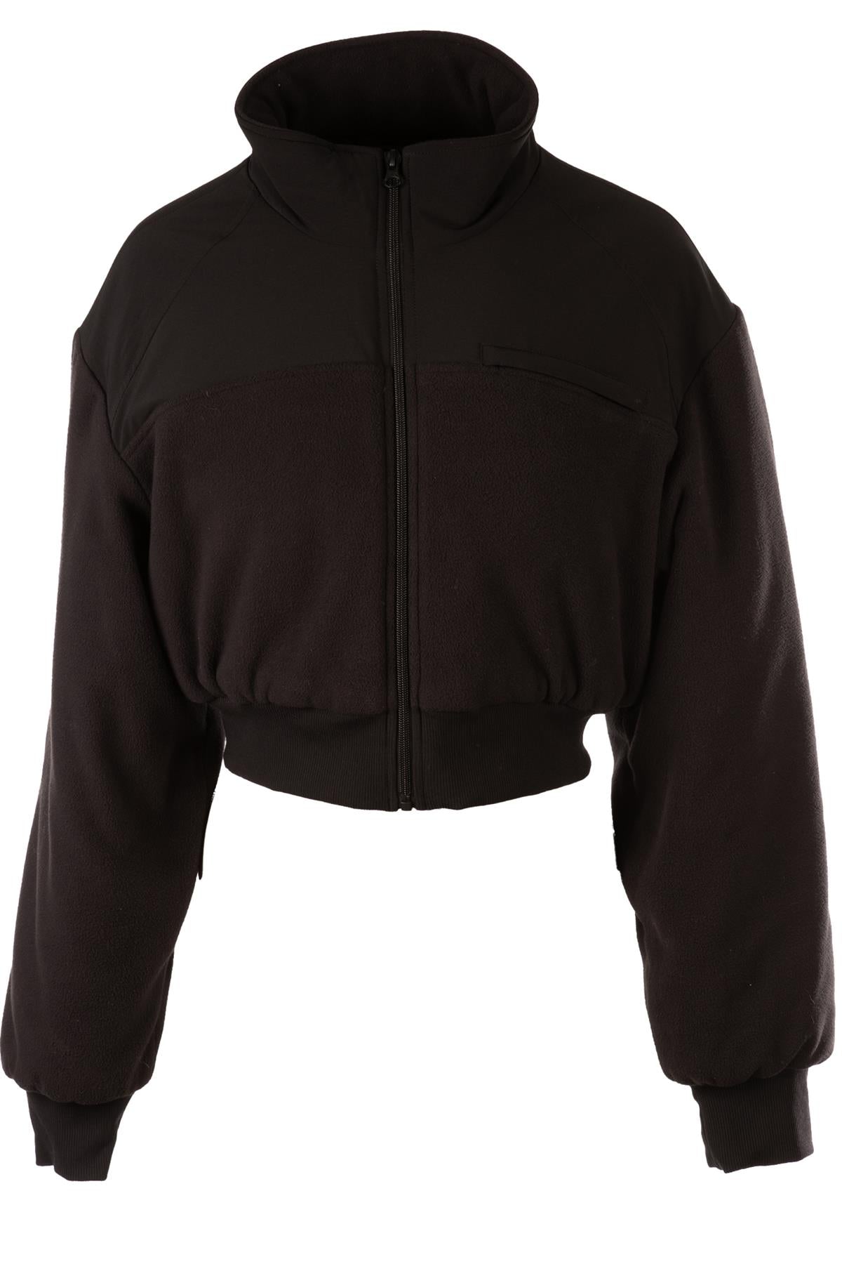 ALO YOGA BLACK FLEECE JACKET MEDIUM