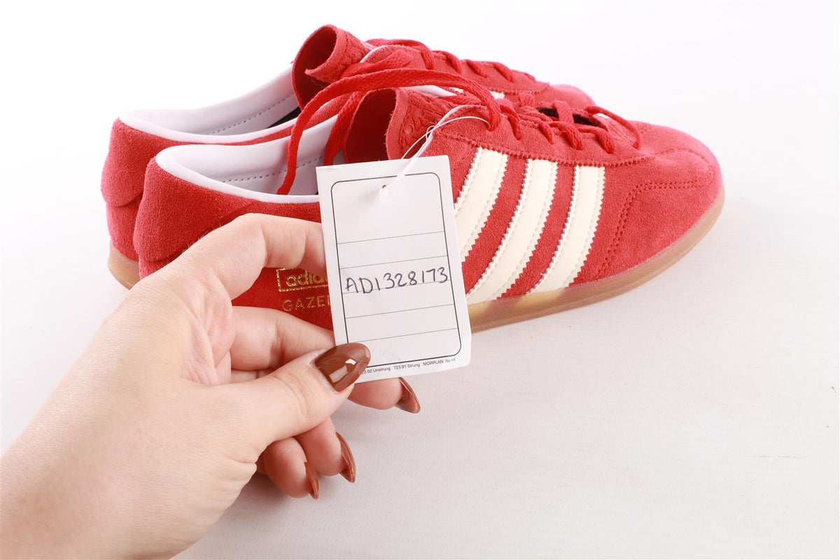 ADIDAS RED GAZELLE BETTER SCARLET/CLOUD WHITE/GUM SNEAKERS EU 40 UK 6.5 US 8