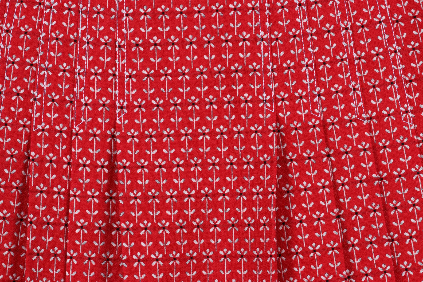 GUCCI RED COTTON MINI SKIRT IT 38 UK 6