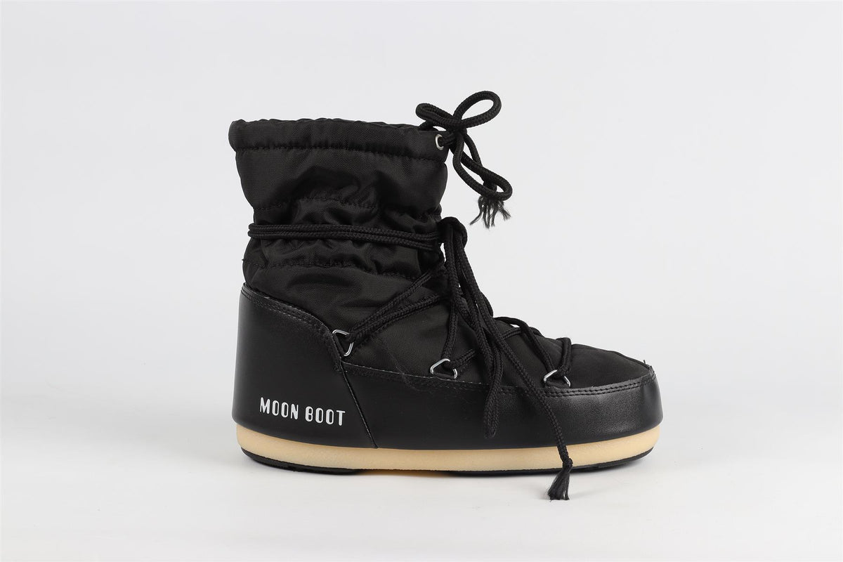 MOON BOOTS BLACK ANKLE BOOTS EU 39-40 UK 6-6.5 US 7-7.5