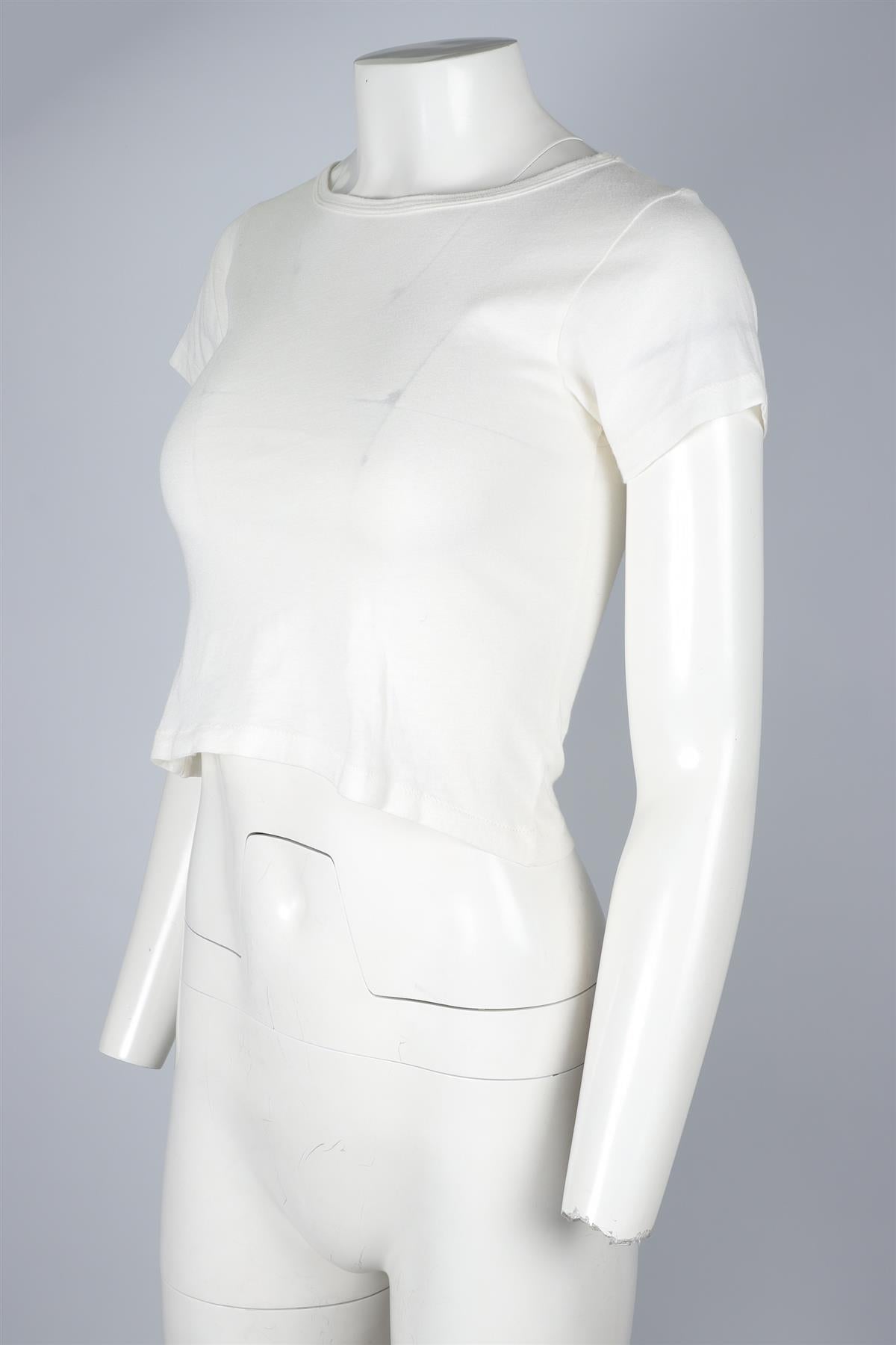 ETERNE CREAM COTTON T-SHIRT XSMALL