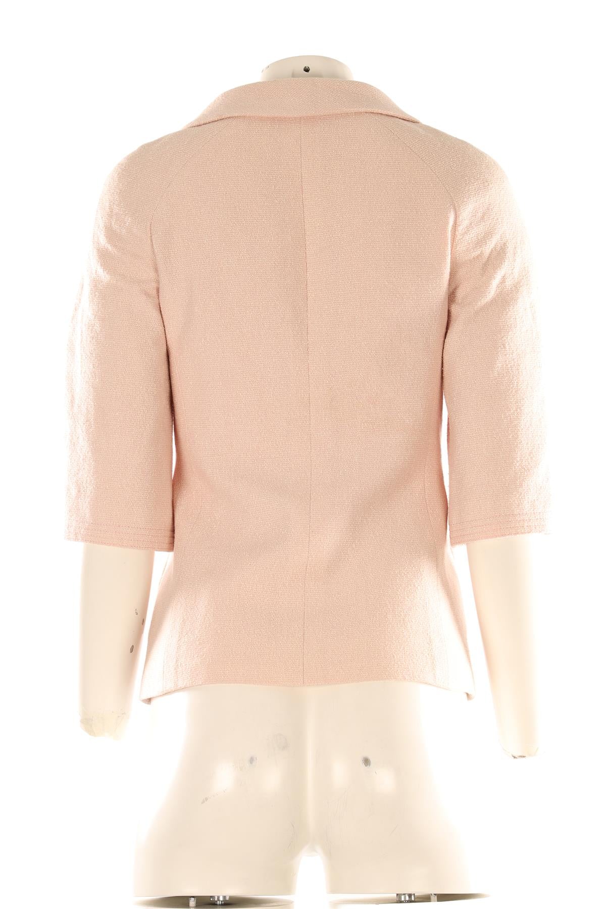 CHANEL PINK 2007 SILK BLAZER FR 36 UK 8