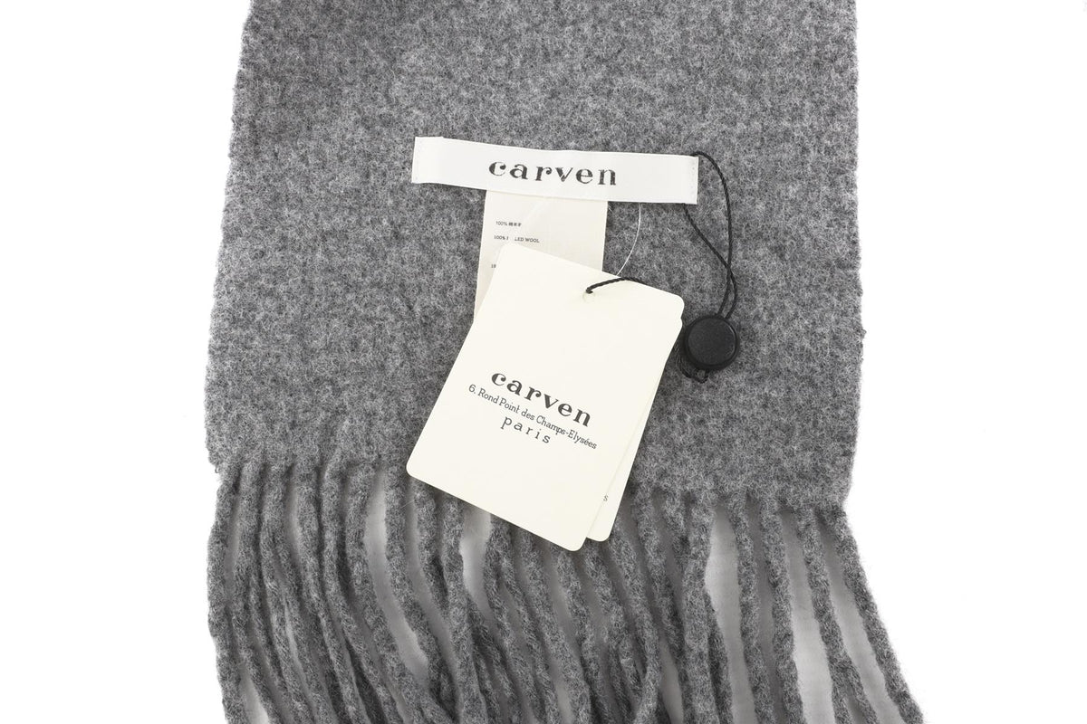 Carven Grey Wool Scarf