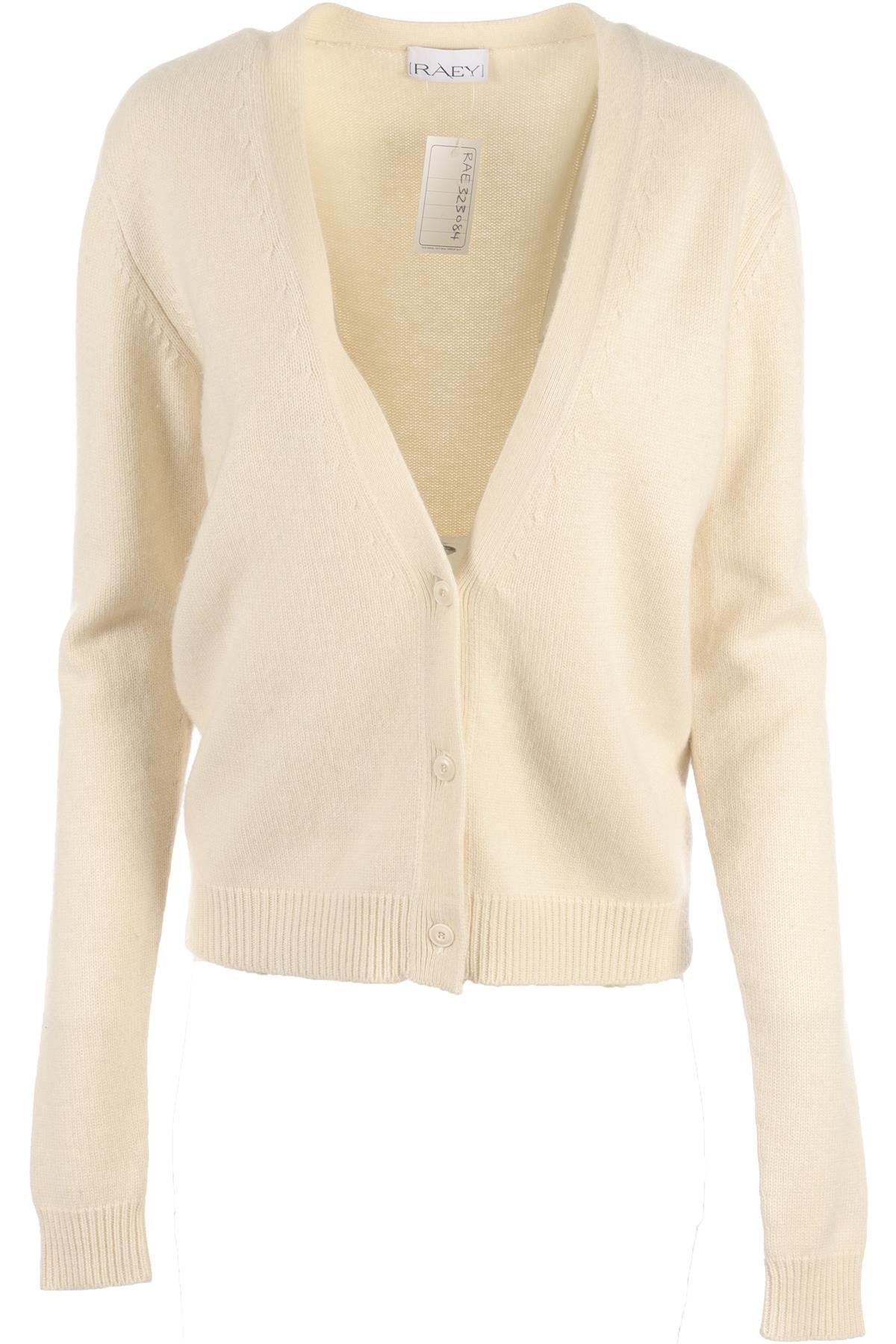 RAEY CREAM CASHMERE CARDIGAN SMALL