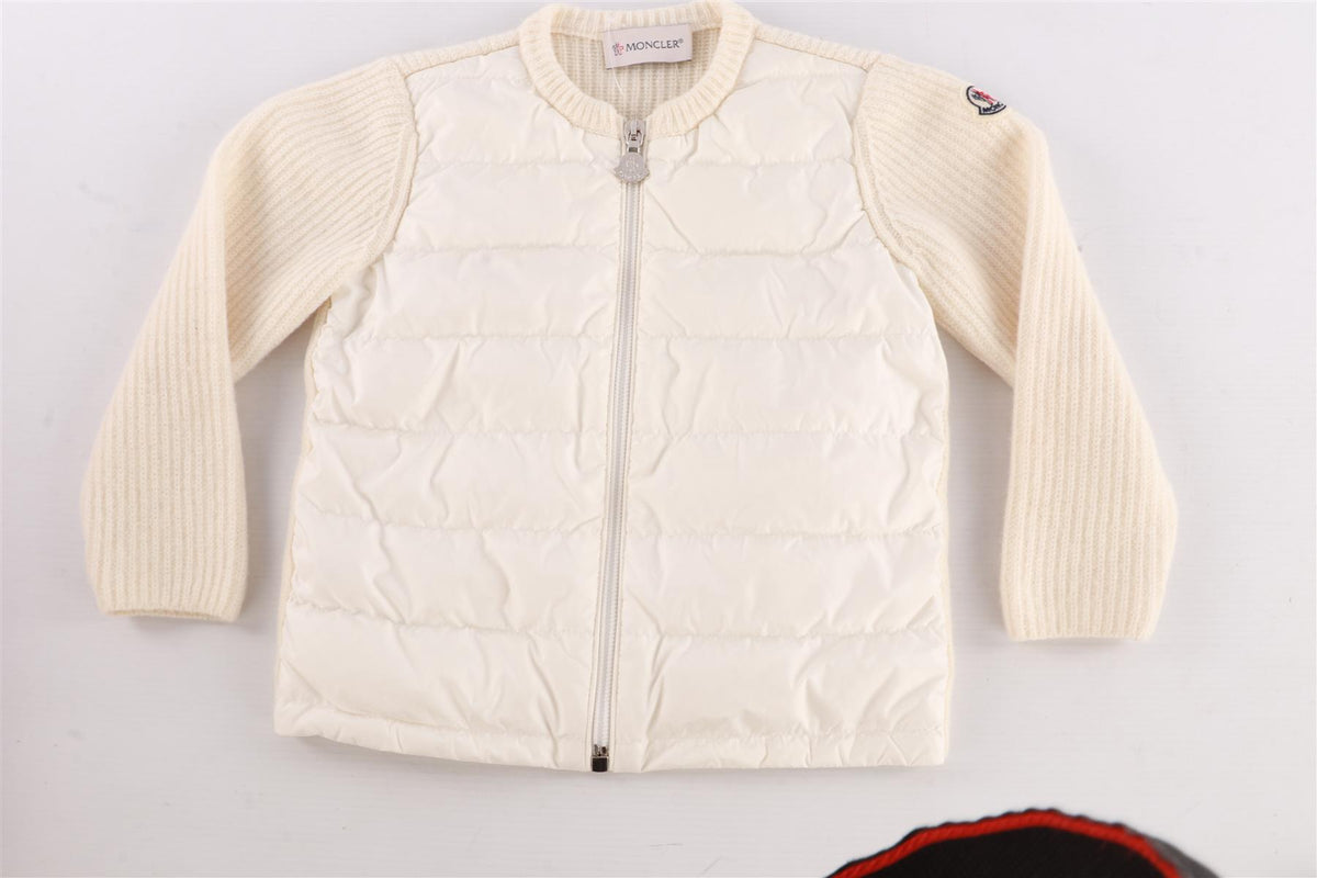MONCLER IVORY KIDS GIRLS JACKET 2 YEARS