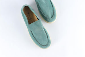 LORO PIANA GREEN KIDS BOYS SUMMER WALK LOAFERS EU 33 UK 1 US 2