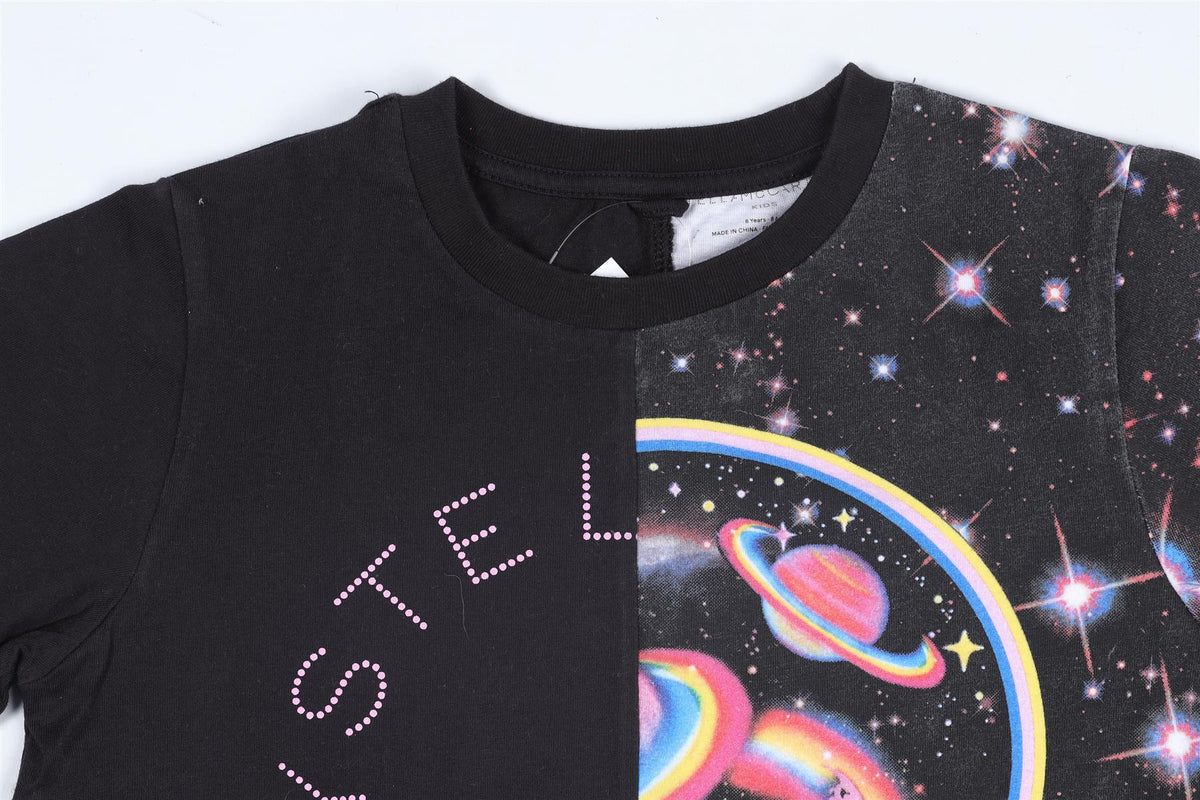 STELLA MCCARTNEY BLACK KIDS BOYS T-SHIRT 8 YEARS