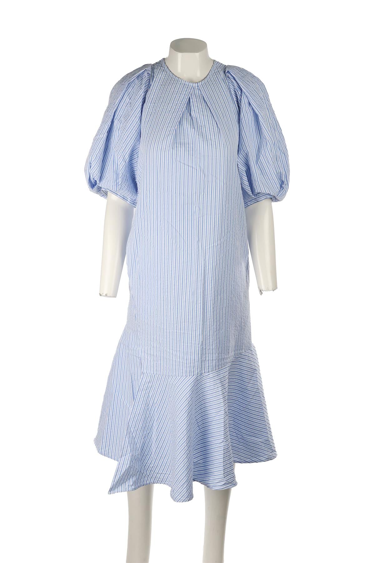 EUDON CHOI BLUE COTTON MAXI DRESS UK 6