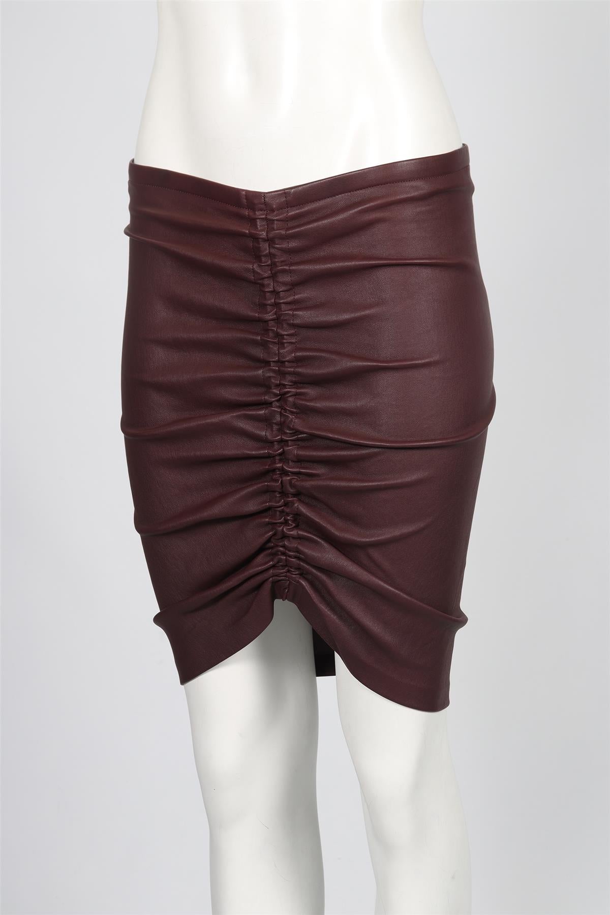 STOUL LEATHER MINI SKIRT SMALL