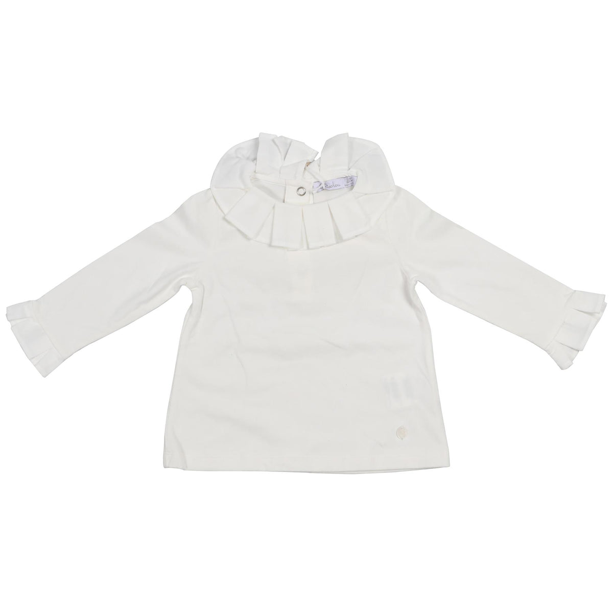 PATACHOU WHITE BABY GIRLS COTTON TOP 12 MONTHS