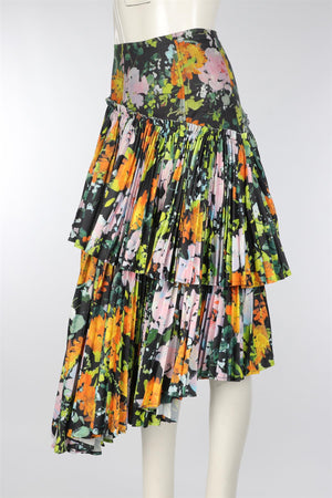 AJE MULTI LINEN MAXI SKIRT UK 6