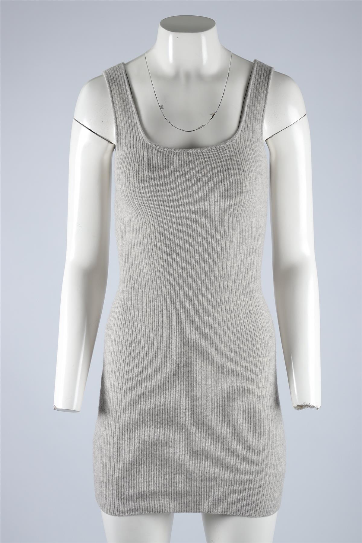 SABLYN GREY CASHMERE MINI DRESS XSMALL