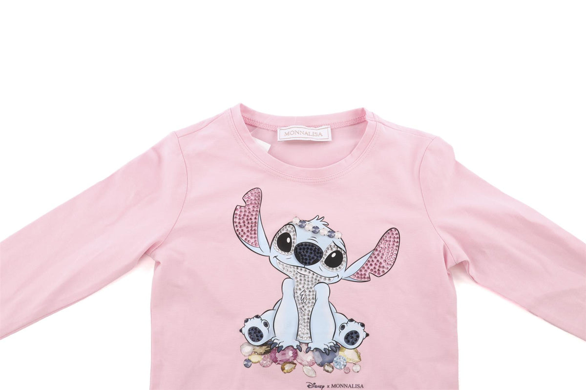 MONNALISA + DISNEY PINK KIDS GIRLS TOP 6 YEARS