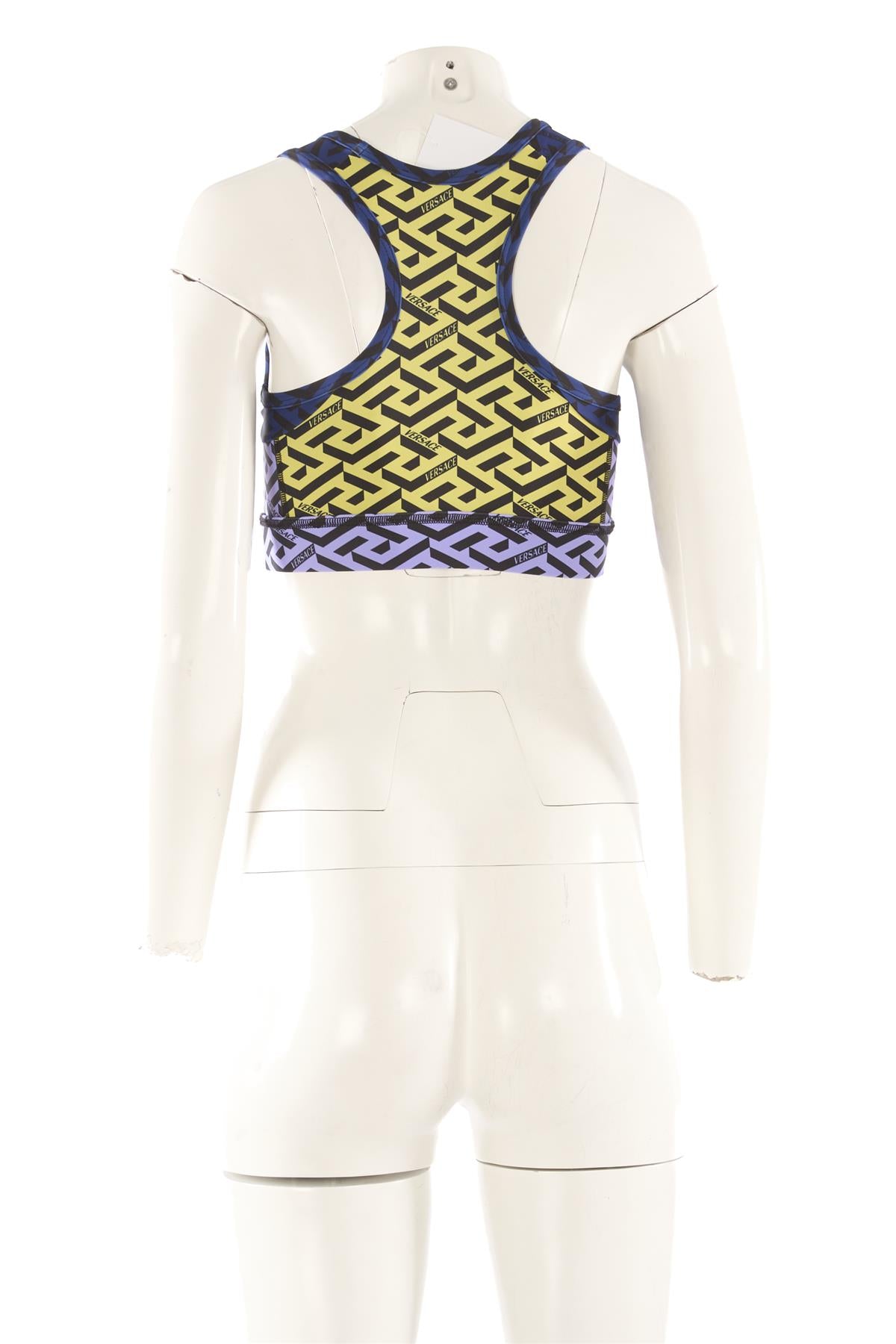 VERSACE NAVY JERSEY TOP MEDIUM