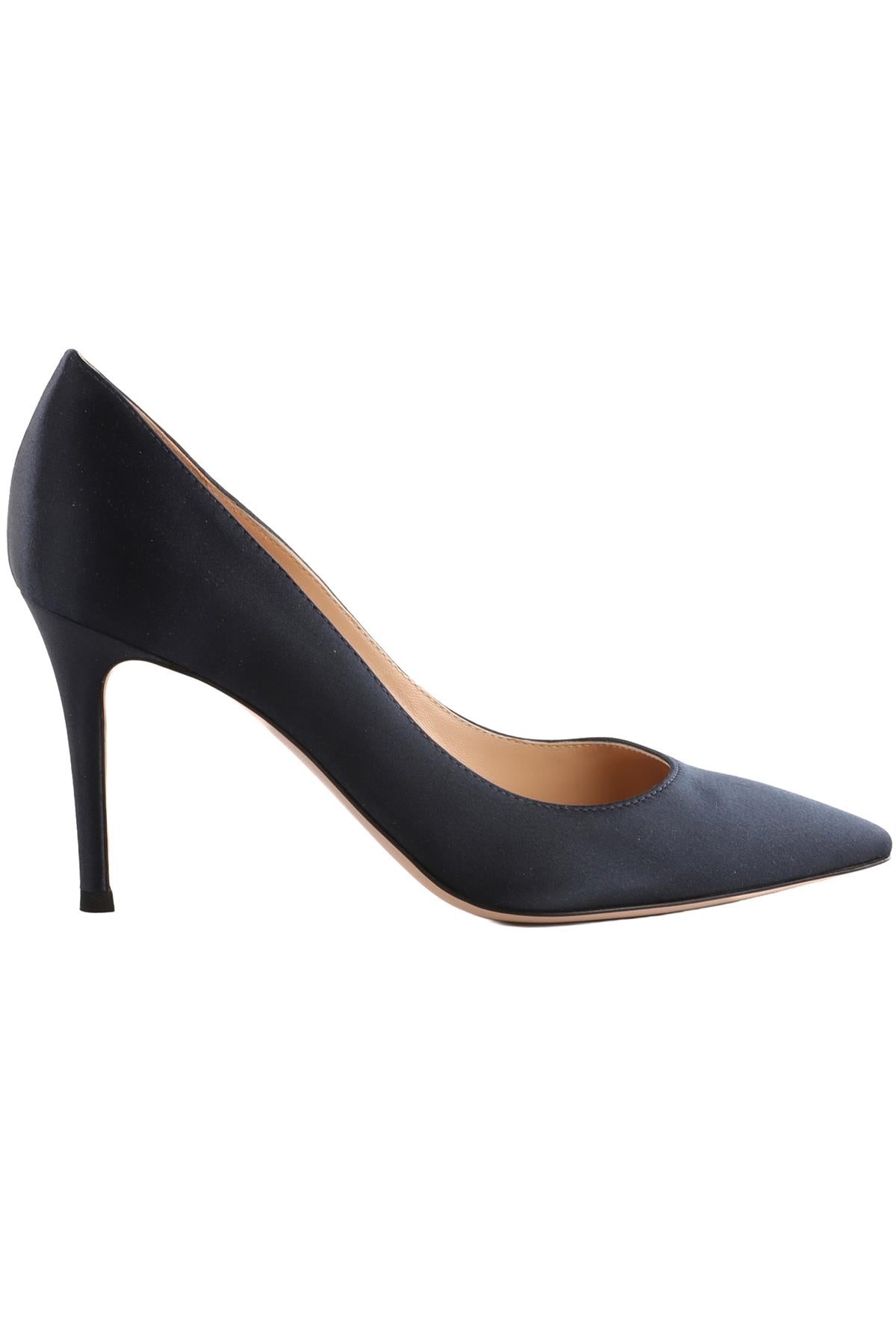GIANVITO ROSSI NAVY SUEDE PUMPS EU 38 UK 5 US 8