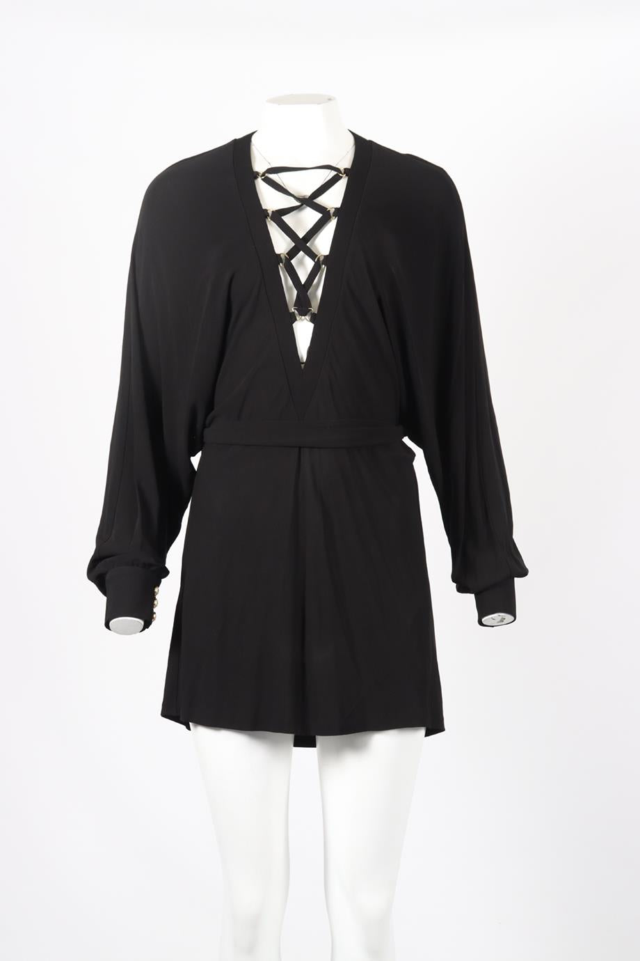 BALMAIN JERSEY MINI DRESS FR 36 UK 8