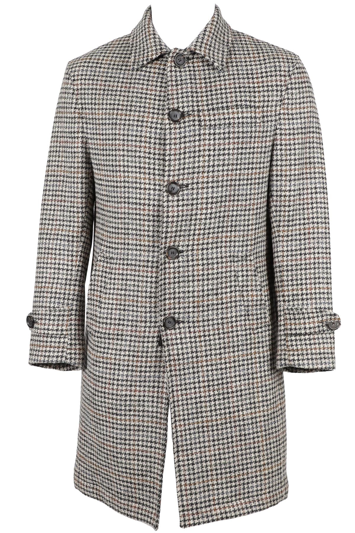 OLIVER SPENCER BEIGE MEN'S WOOL COAT UK 36
