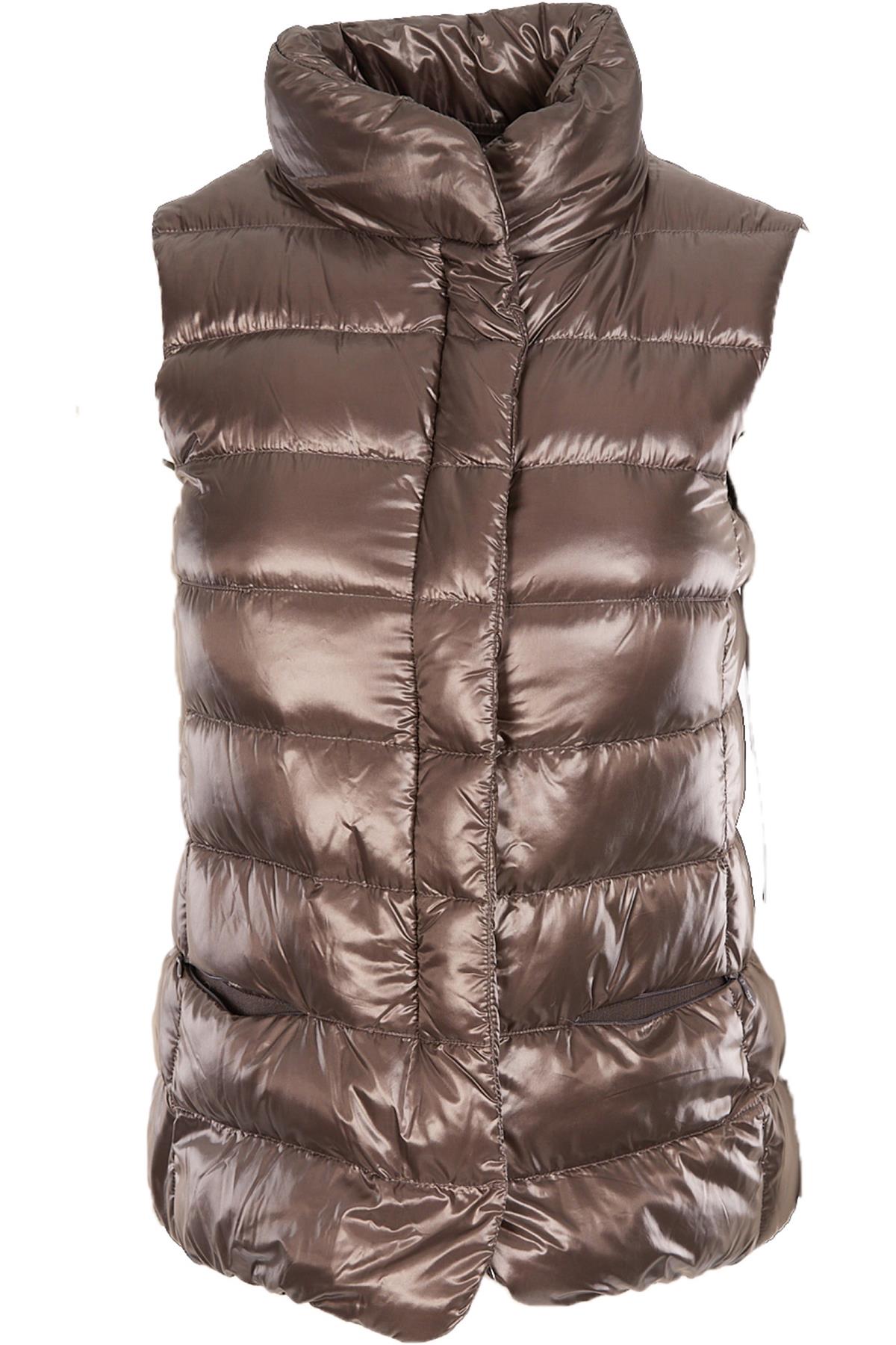 HERNO GREY PADDED DOWN GILET MEDIUM
