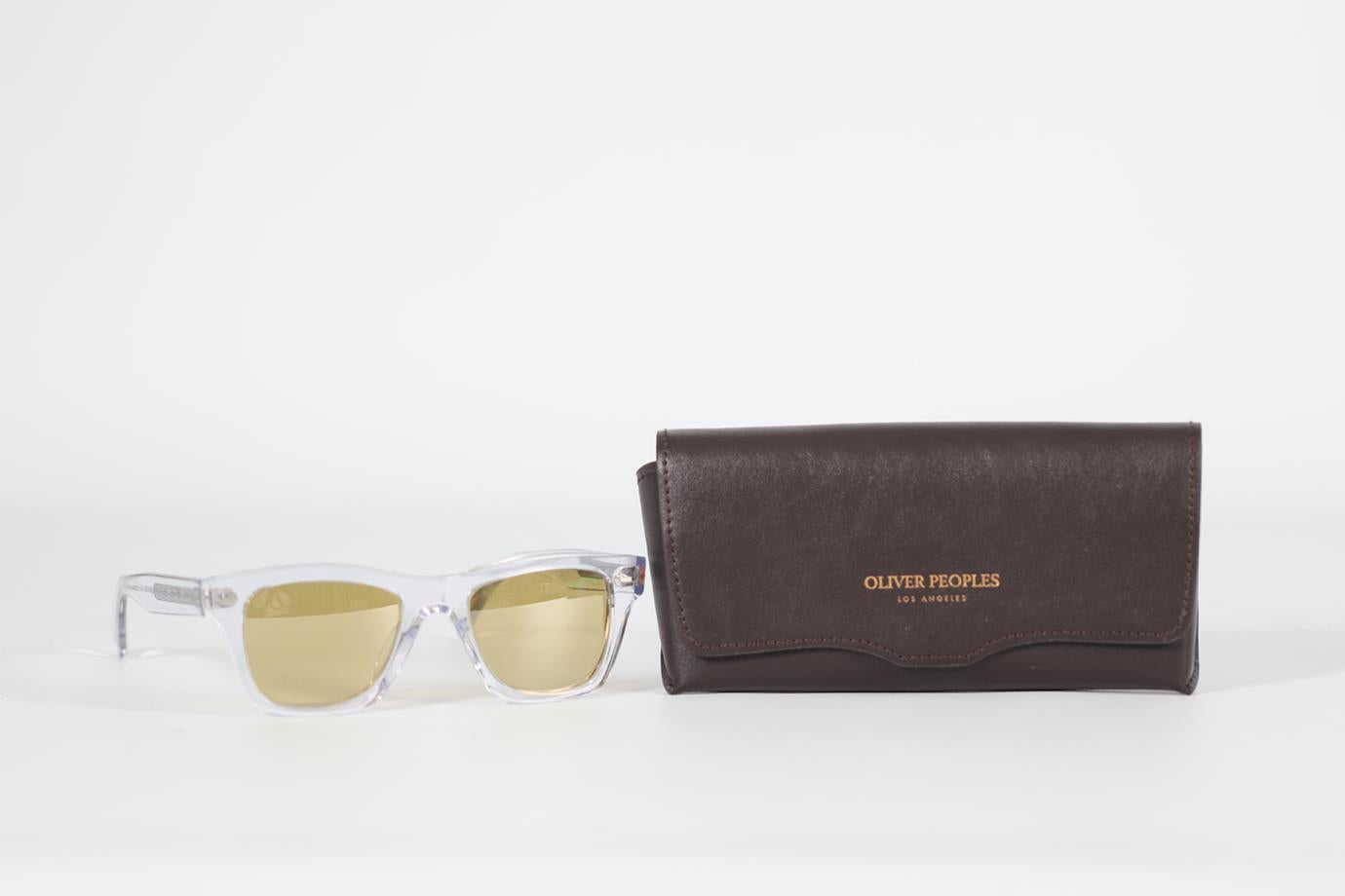 OLIVER PEOPLES SQUARE FRAME ACETATE SUNGLASSES