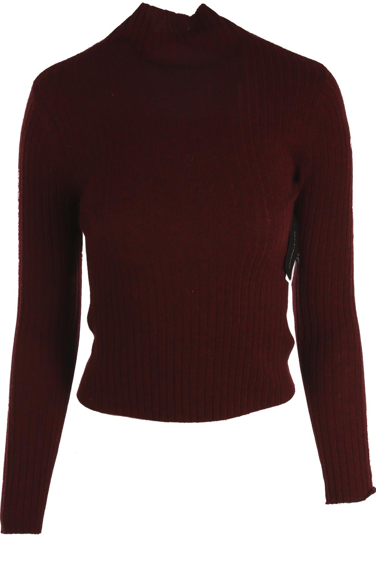 ARCH4 BURGUNDY CASHMERE TOP XSMALL