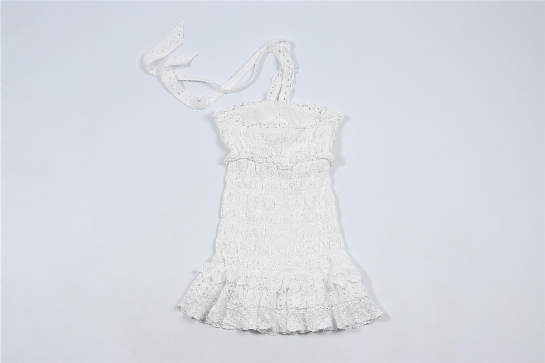LOVESHACKFANCY WHITE KIDS GIRLS DRESS 10 YEARS