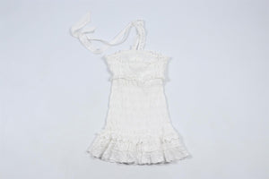 LOVESHACKFANCY WHITE KIDS GIRLS DRESS 10 YEARS