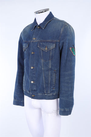 GUCCI BLUE MEN'S DENIM JACKET IT 52 UK/US 42