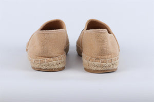 CHRISTIAN DIOR BEIGE GRANVILLE RAFFIA ESPADRILLES EU 40.5 UK 7.5 US 10.5
