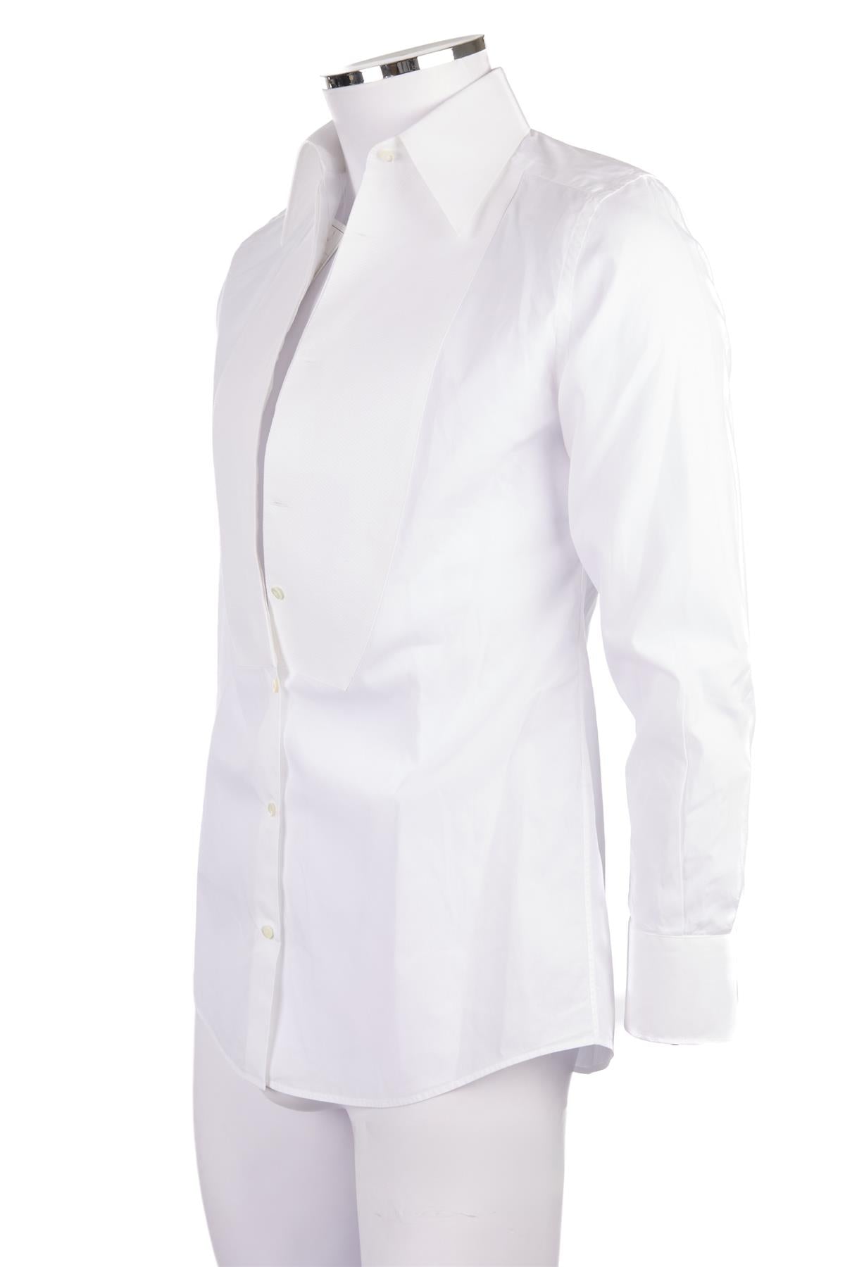 DOLCE & GABBANA WHITE MEN'S COTTON SHIRT UK/US CHEST 36 IT 46