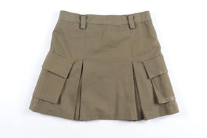 THE FRANKIE SHOP GREEN COTTON MINI SKIRT XSMALL