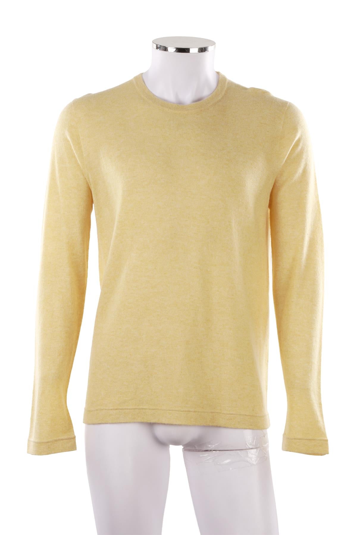 YELLOW MEN'S CASHMERE SWEATER