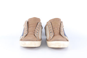 GOLDEN GOOSE BROWN SUPER STAR LEATHER SNEAKERS EU 40 UK 7 US 10