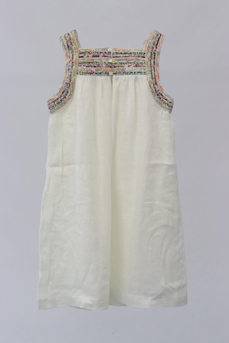 BONPOINT KIDS GIRLS LINEN DRESS 10 YEARS