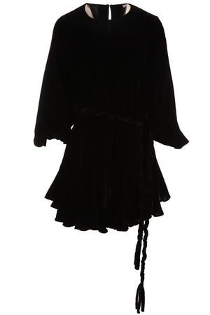rhode black velvet dress Rhode