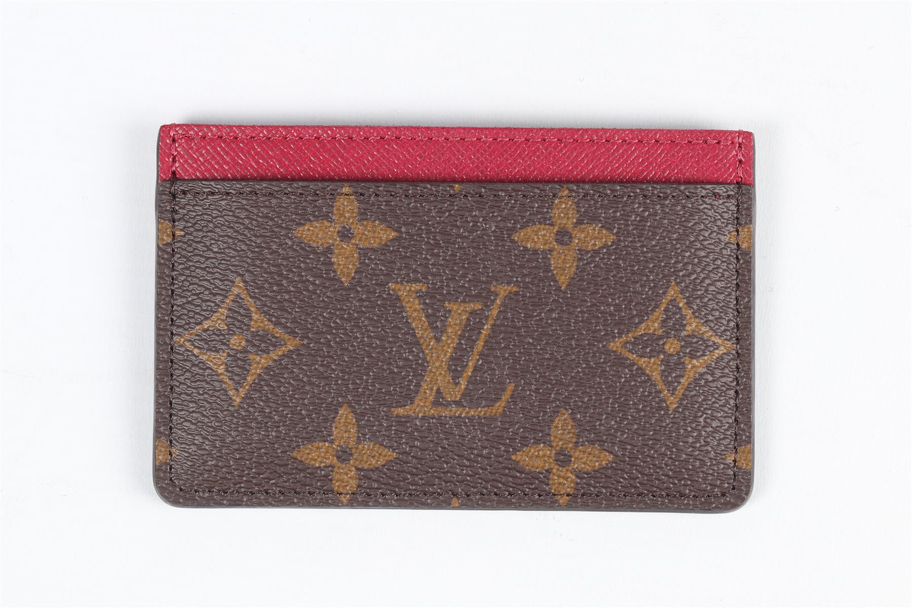 LOUIS VUITTON BROWN 2020 MONOGRAM COATED CANVAS CARD HOLDER