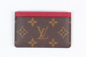 LOUIS VUITTON BROWN 2020 MONOGRAM COATED CANVAS CARD HOLDER