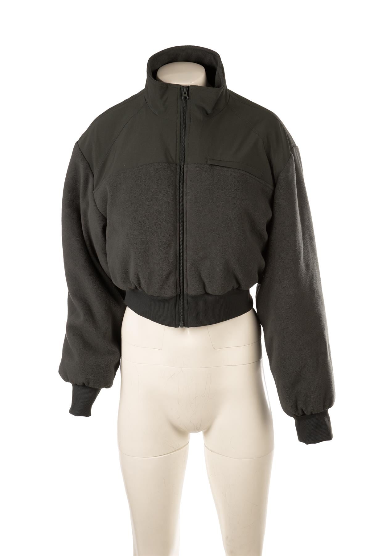 ALO YOGA GREEN FLEECE JACKET MEDIUM