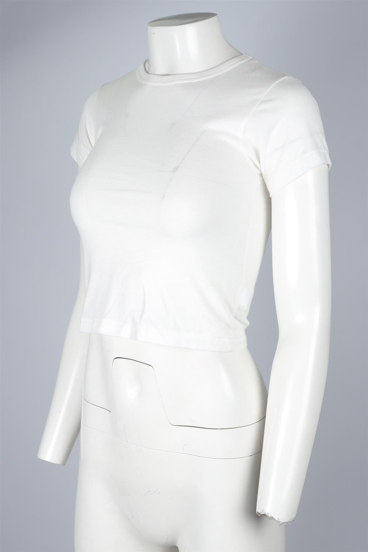 ETERNE WHITE COTTON T-SHIRT XSMALL