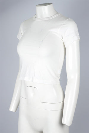 ETERNE WHITE COTTON T-SHIRT XSMALL